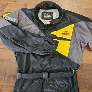 Vintage Joe Rocket Ballistic Men's Lined Motocross/Cycle Rainsuit  1-Piece SizeL